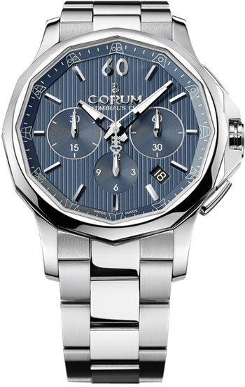 Corum Admiral's Cup Legend 42 Chronograph Steel watch REF: 984.101.20/V705 AB10 Review